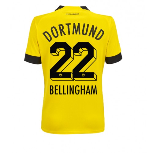 Fotbalové Dres Borussia Dortmund Jude Bellingham #22 Dámské Domácí 2022-23 Krátký Rukáv